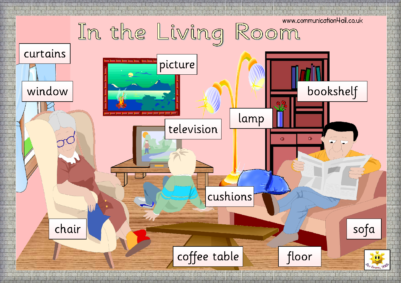 Objetos De Living Room En Ingles